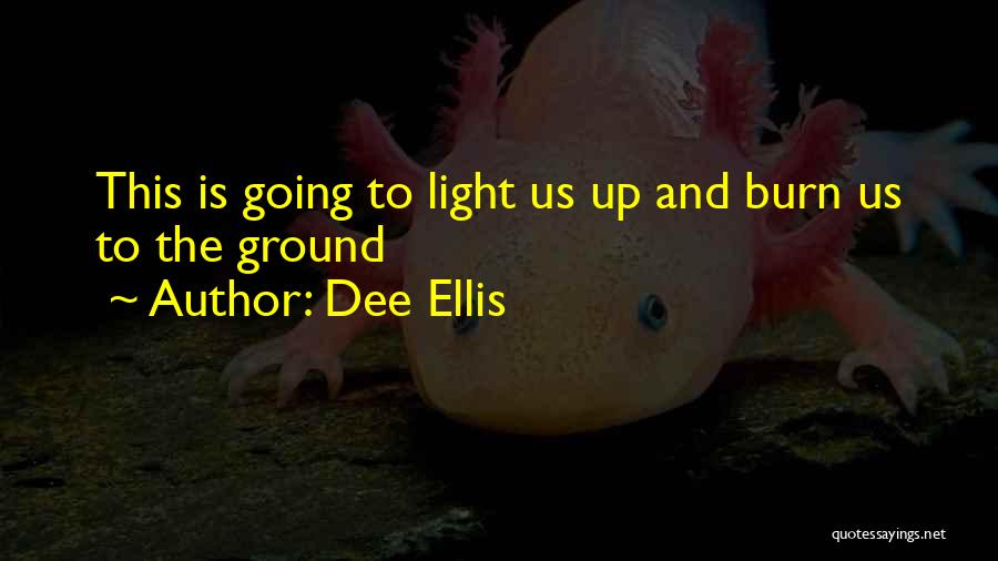 Dee Ellis Quotes: This Is Going To Light Us Up And Burn Us To The Ground