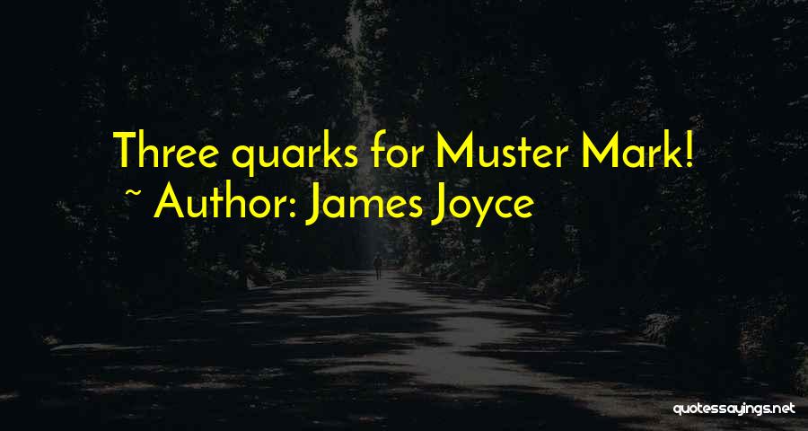 James Joyce Quotes: Three Quarks For Muster Mark!