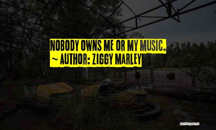 Ziggy Marley Quotes: Nobody Owns Me Or My Music.