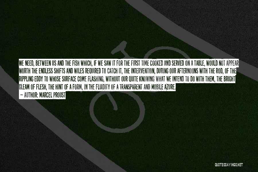 Marcel Proust Quotes: We Need, Between Us And The Fish Which, If We Saw It For The First Time Cooked And Served On