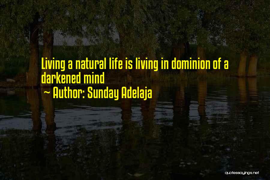 Sunday Adelaja Quotes: Living A Natural Life Is Living In Dominion Of A Darkened Mind