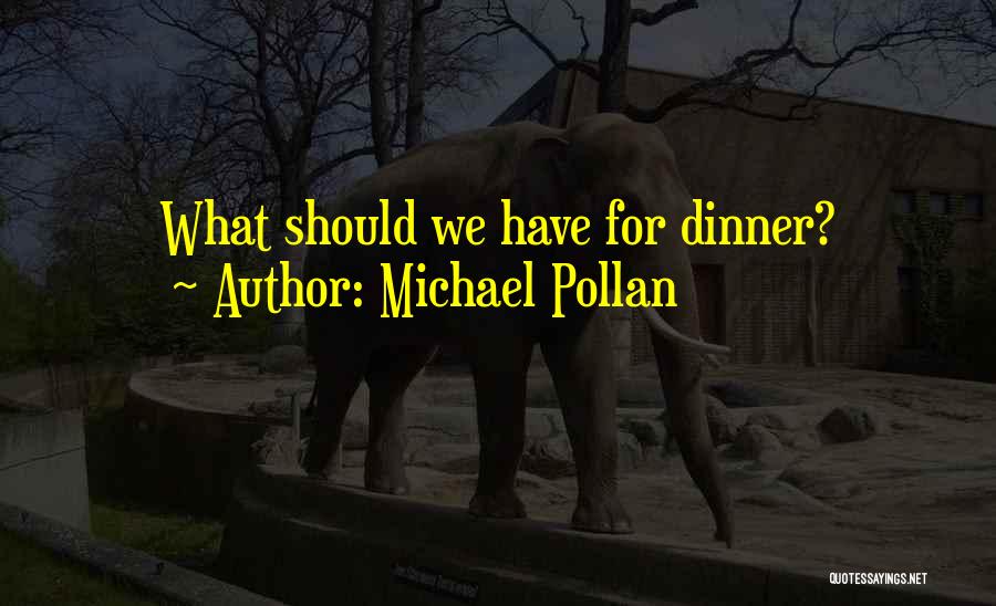 Michael Pollan Quotes: What Should We Have For Dinner?