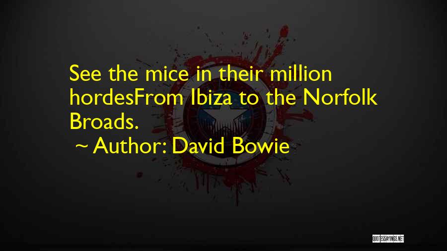 David Bowie Quotes: See The Mice In Their Million Hordesfrom Ibiza To The Norfolk Broads.