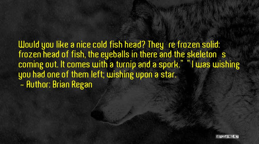 Brian Regan Quotes: Would You Like A Nice Cold Fish Head? They're Frozen Solid: Frozen Head Of Fish, The Eyeballs In There And