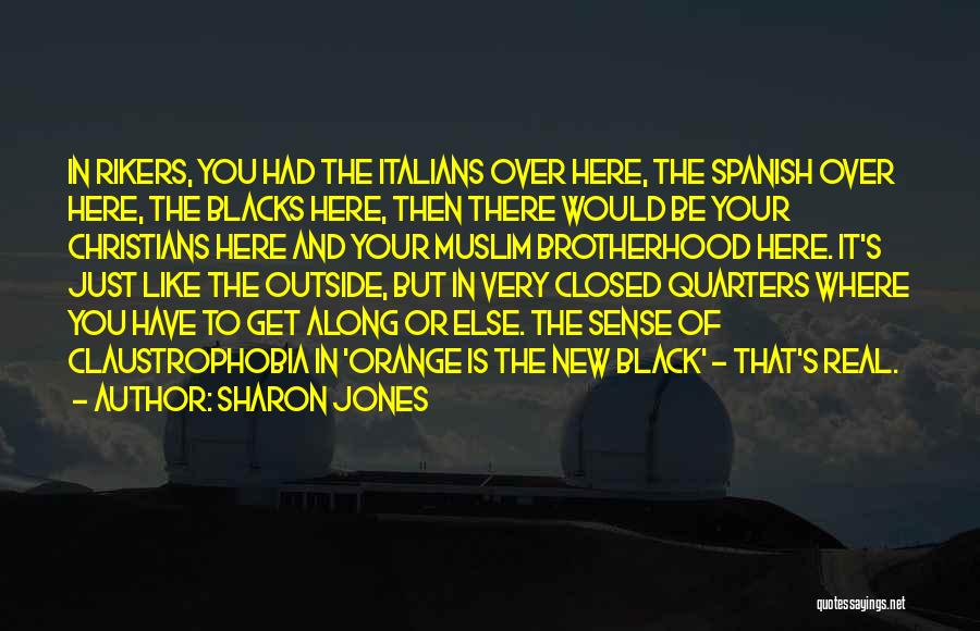 Sharon Jones Quotes: In Rikers, You Had The Italians Over Here, The Spanish Over Here, The Blacks Here, Then There Would Be Your