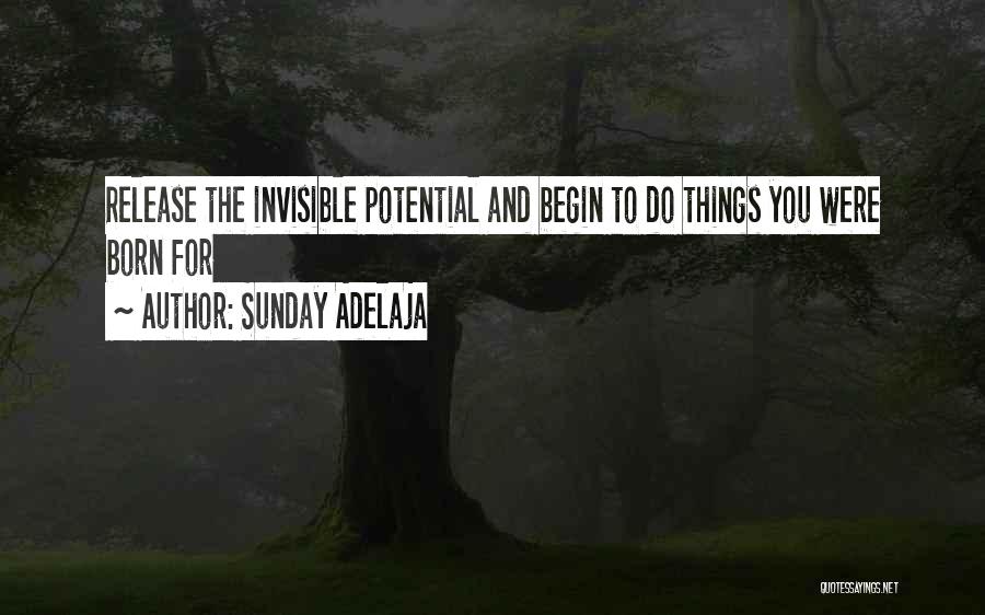 Sunday Adelaja Quotes: Release The Invisible Potential And Begin To Do Things You Were Born For