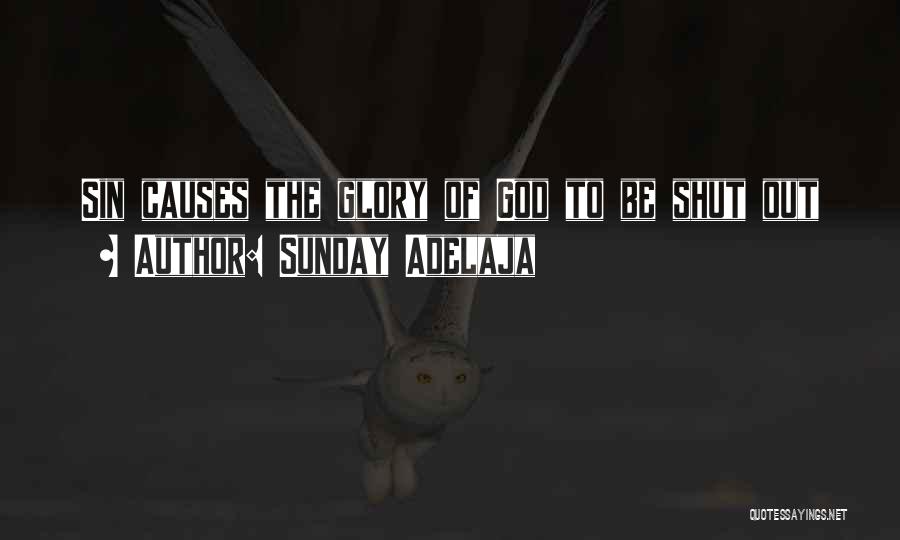 Sunday Adelaja Quotes: Sin Causes The Glory Of God To Be Shut Out