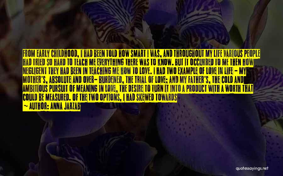 Anna Jarzab Quotes: From Early Childhood, I Had Been Told How Smart I Was, And Throughout My Life Various People Had Tried So