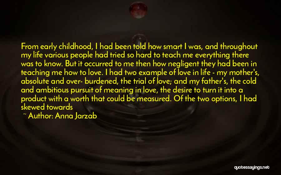 Anna Jarzab Quotes: From Early Childhood, I Had Been Told How Smart I Was, And Throughout My Life Various People Had Tried So