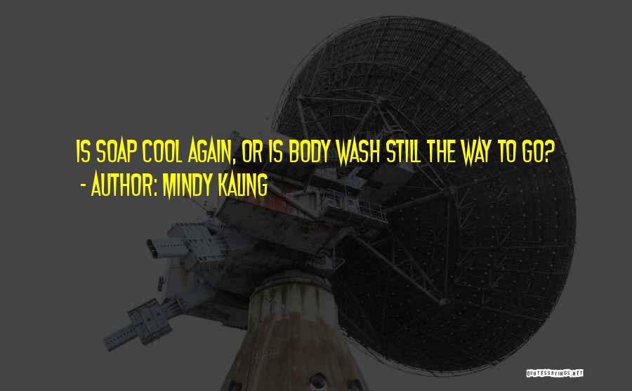 Mindy Kaling Quotes: Is Soap Cool Again, Or Is Body Wash Still The Way To Go?