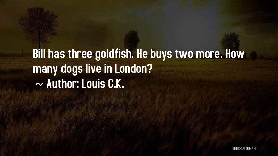 Louis C.K. Quotes: Bill Has Three Goldfish. He Buys Two More. How Many Dogs Live In London?