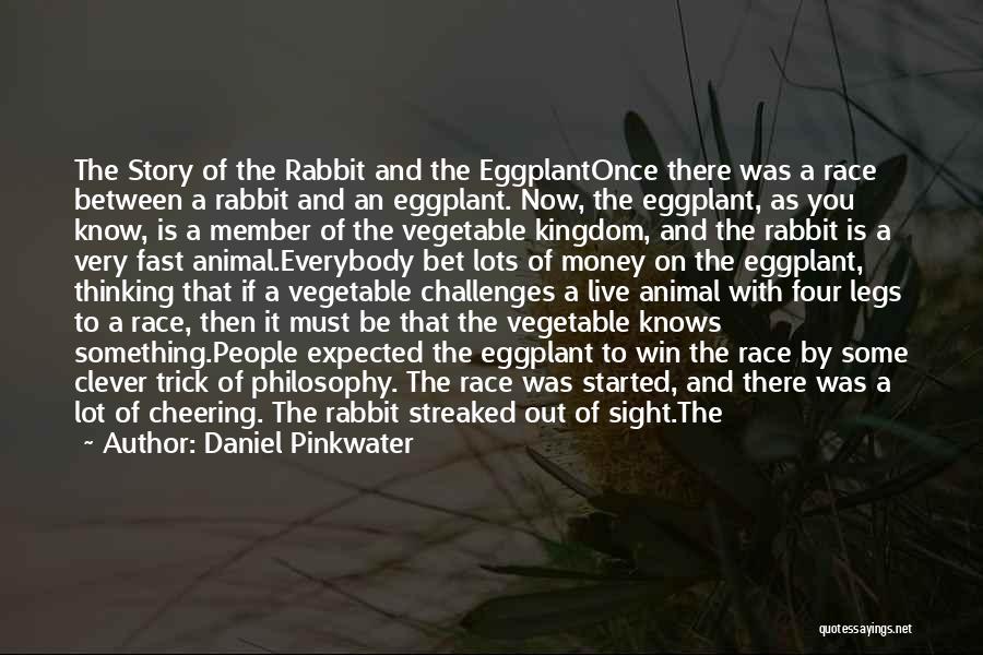 Daniel Pinkwater Quotes: The Story Of The Rabbit And The Eggplantonce There Was A Race Between A Rabbit And An Eggplant. Now, The