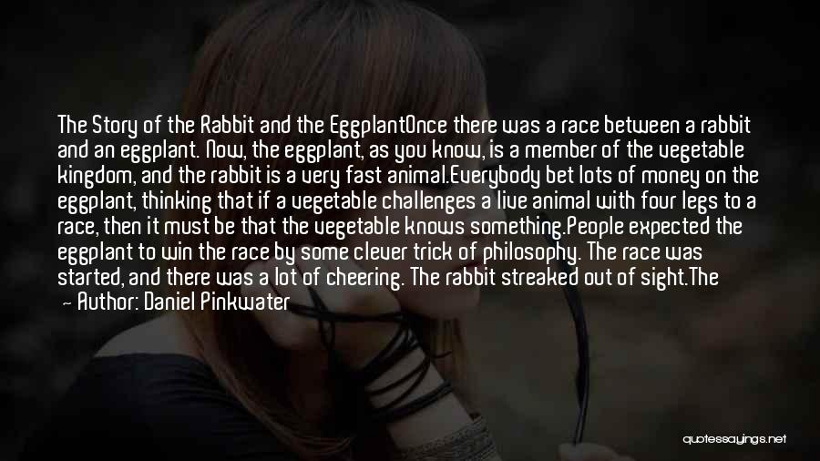 Daniel Pinkwater Quotes: The Story Of The Rabbit And The Eggplantonce There Was A Race Between A Rabbit And An Eggplant. Now, The