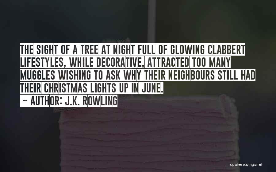 J.K. Rowling Quotes: The Sight Of A Tree At Night Full Of Glowing Clabbert Lifestyles, While Decorative, Attracted Too Many Muggles Wishing To