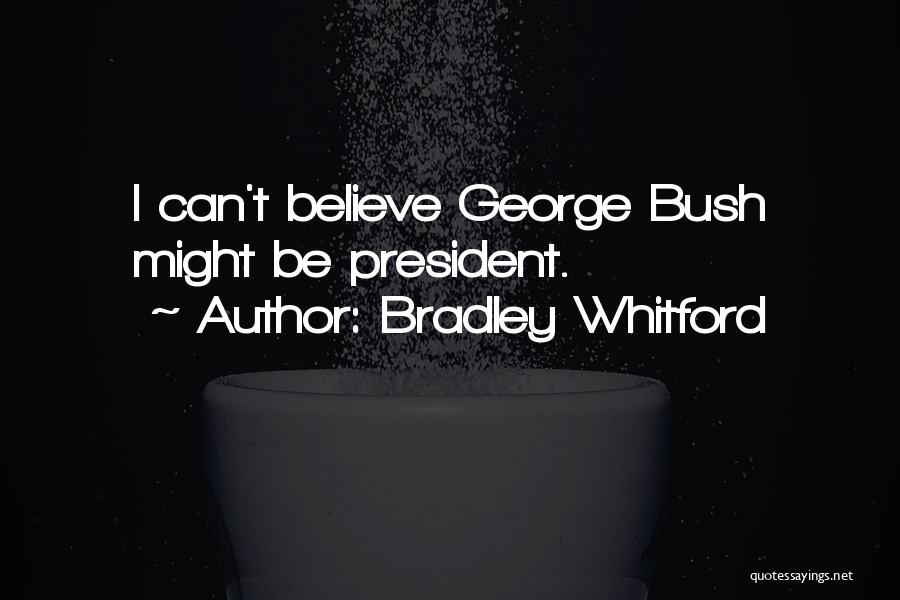 Bradley Whitford Quotes: I Can't Believe George Bush Might Be President.