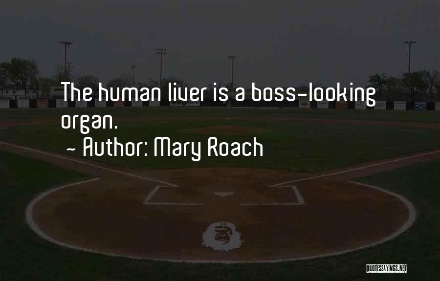 Mary Roach Quotes: The Human Liver Is A Boss-looking Organ.