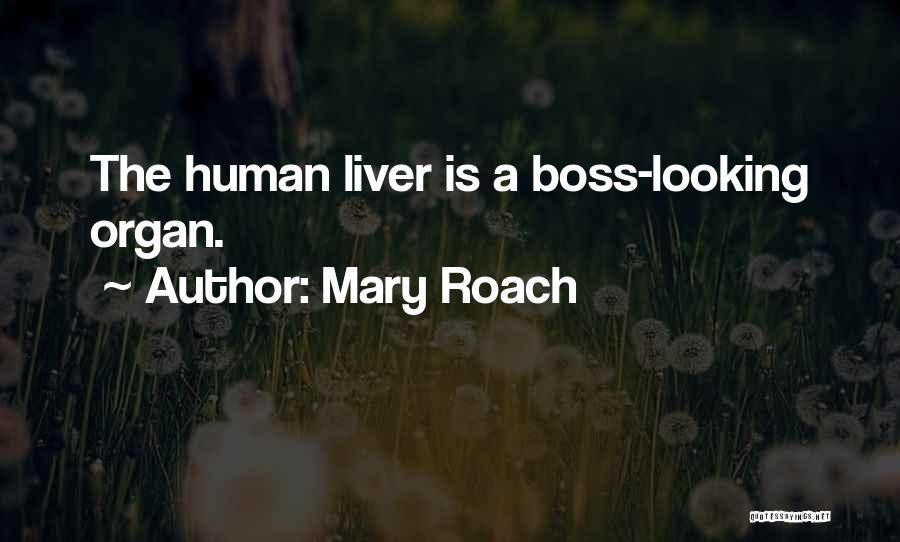 Mary Roach Quotes: The Human Liver Is A Boss-looking Organ.