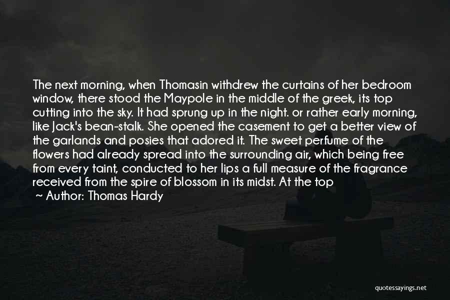 Thomas Hardy Quotes: The Next Morning, When Thomasin Withdrew The Curtains Of Her Bedroom Window, There Stood The Maypole In The Middle Of