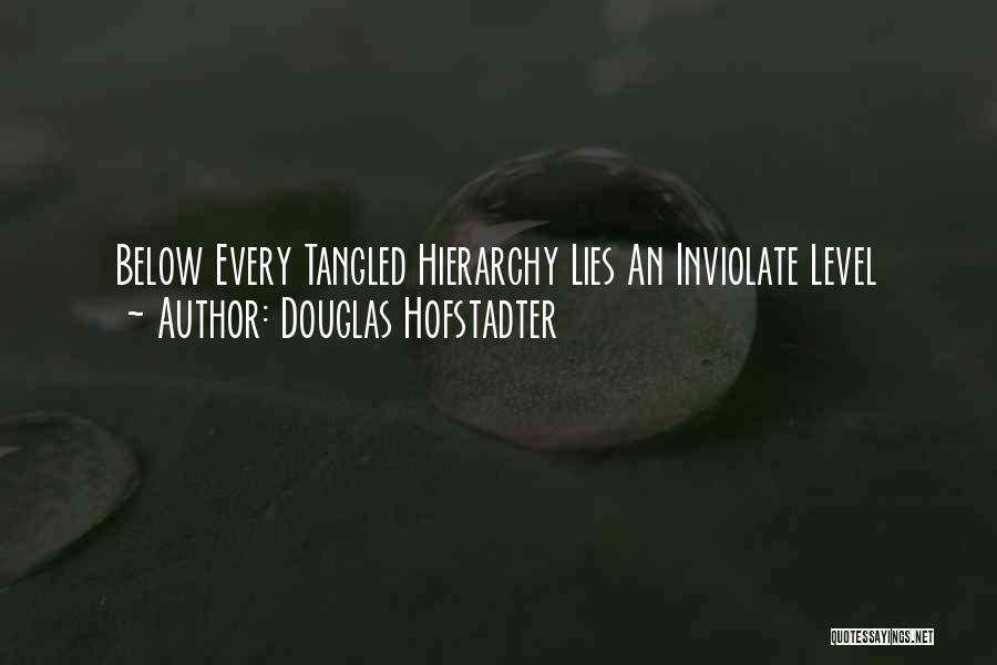 Douglas Hofstadter Quotes: Below Every Tangled Hierarchy Lies An Inviolate Level