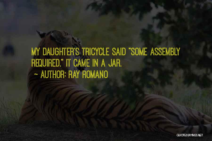 Ray Romano Quotes: My Daughter's Tricycle Said Some Assembly Required. It Came In A Jar.