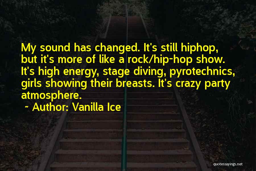 Vanilla Ice Quotes: My Sound Has Changed. It's Still Hiphop, But It's More Of Like A Rock/hip-hop Show. It's High Energy, Stage Diving,