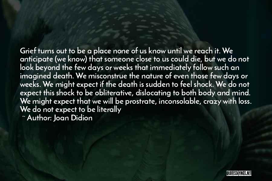 Joan Didion Quotes: Grief Turns Out To Be A Place None Of Us Know Until We Reach It. We Anticipate (we Know) That