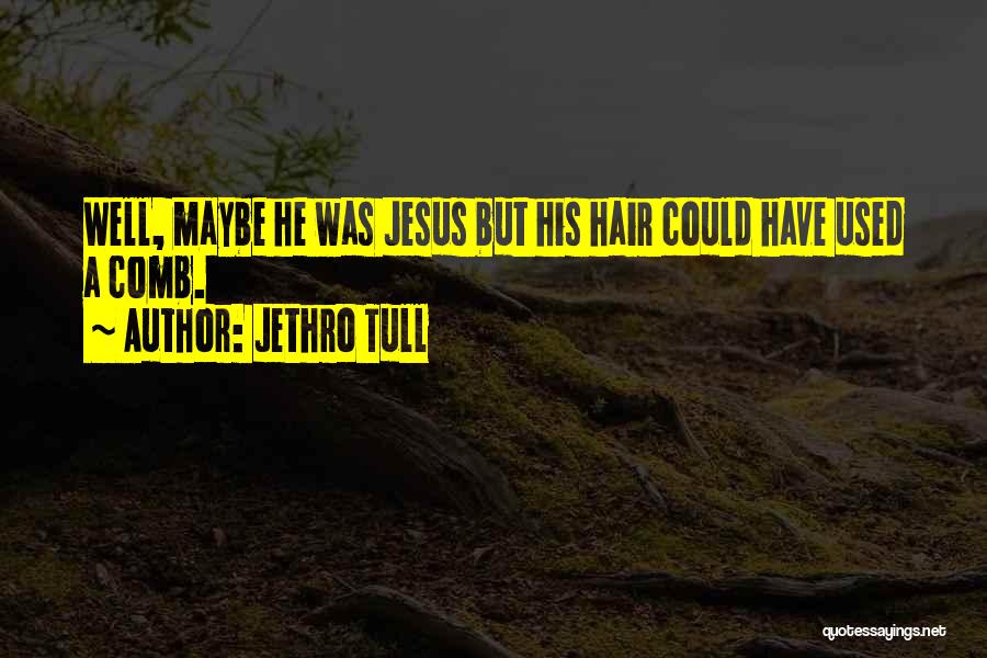 Jethro Tull Quotes: Well, Maybe He Was Jesus But His Hair Could Have Used A Comb.