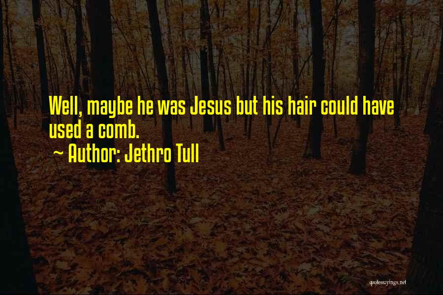 Jethro Tull Quotes: Well, Maybe He Was Jesus But His Hair Could Have Used A Comb.