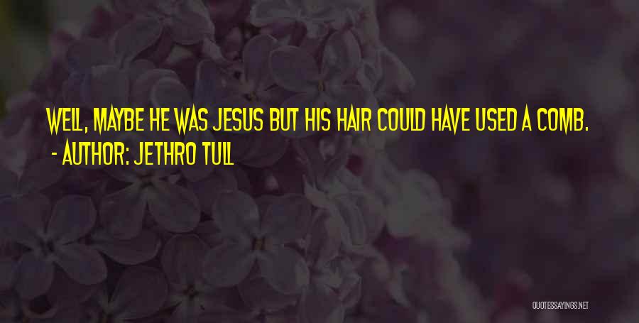 Jethro Tull Quotes: Well, Maybe He Was Jesus But His Hair Could Have Used A Comb.