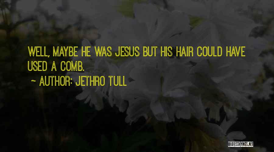 Jethro Tull Quotes: Well, Maybe He Was Jesus But His Hair Could Have Used A Comb.