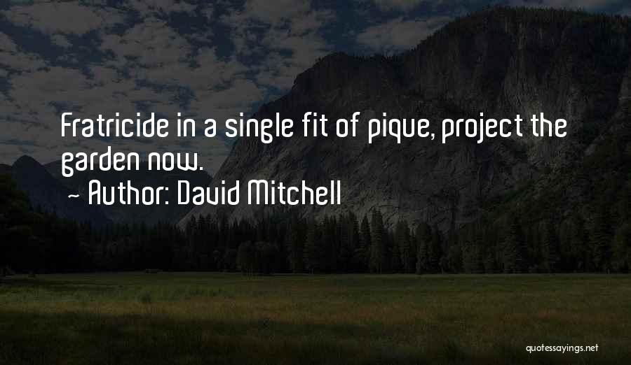 David Mitchell Quotes: Fratricide In A Single Fit Of Pique, Project The Garden Now.