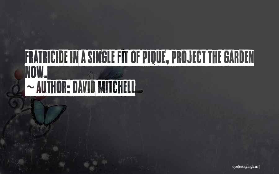 David Mitchell Quotes: Fratricide In A Single Fit Of Pique, Project The Garden Now.