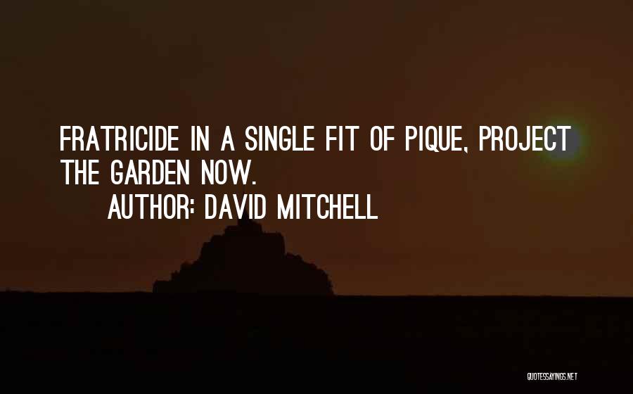 David Mitchell Quotes: Fratricide In A Single Fit Of Pique, Project The Garden Now.