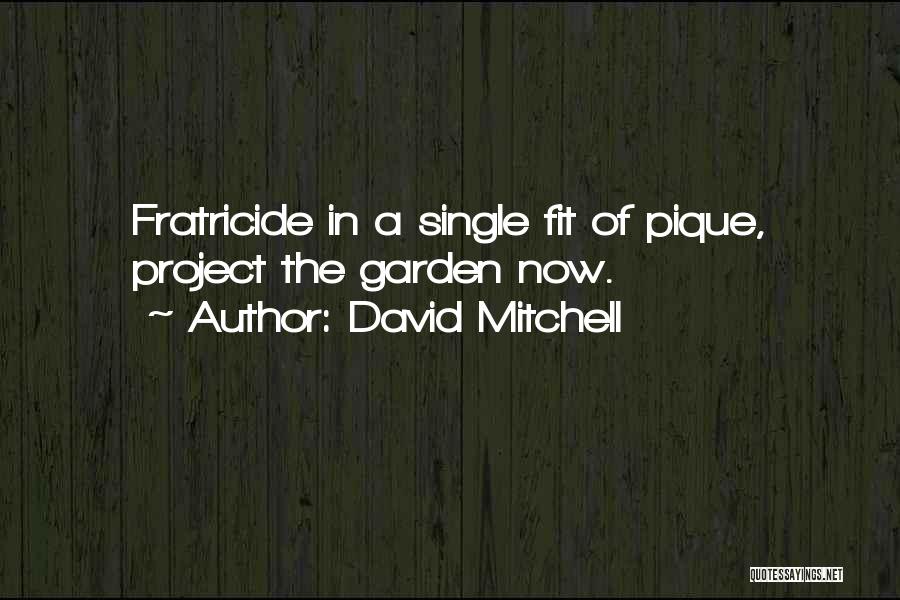 David Mitchell Quotes: Fratricide In A Single Fit Of Pique, Project The Garden Now.