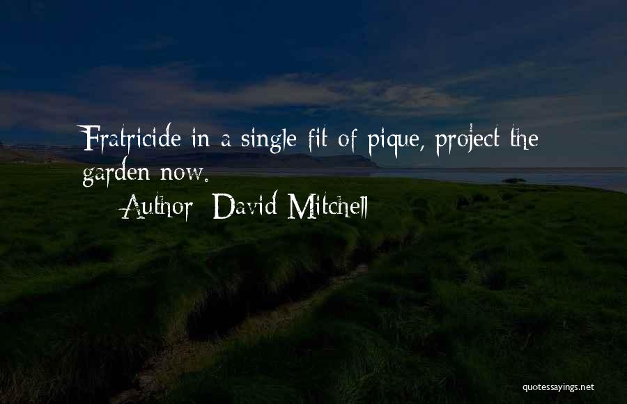 David Mitchell Quotes: Fratricide In A Single Fit Of Pique, Project The Garden Now.