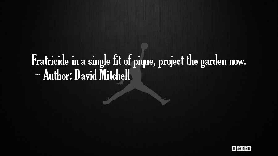 David Mitchell Quotes: Fratricide In A Single Fit Of Pique, Project The Garden Now.