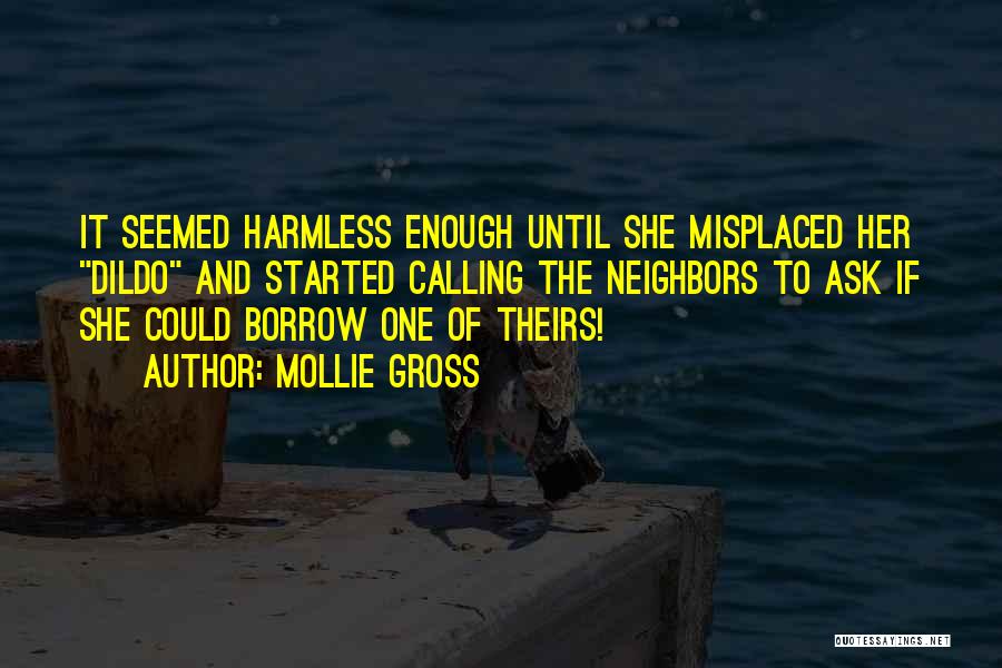 Mollie Gross Quotes: It Seemed Harmless Enough Until She Misplaced Her Dildo And Started Calling The Neighbors To Ask If She Could Borrow