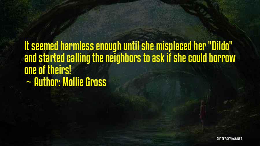 Mollie Gross Quotes: It Seemed Harmless Enough Until She Misplaced Her Dildo And Started Calling The Neighbors To Ask If She Could Borrow