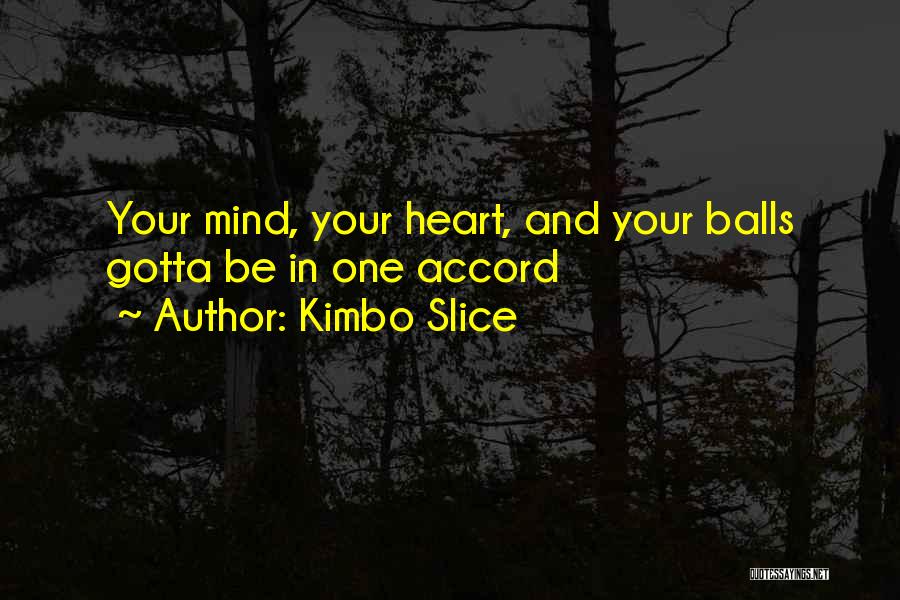Kimbo Slice Quotes: Your Mind, Your Heart, And Your Balls Gotta Be In One Accord