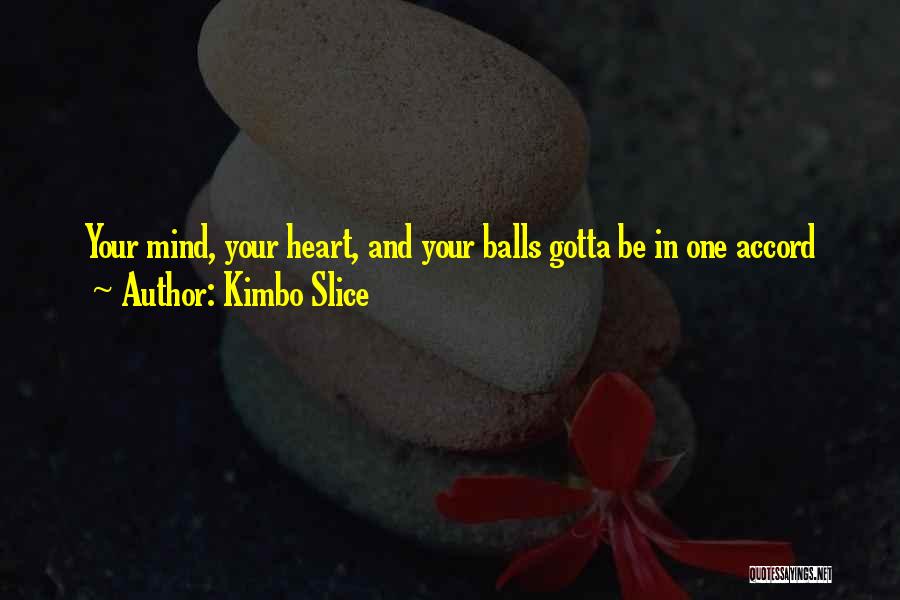 Kimbo Slice Quotes: Your Mind, Your Heart, And Your Balls Gotta Be In One Accord
