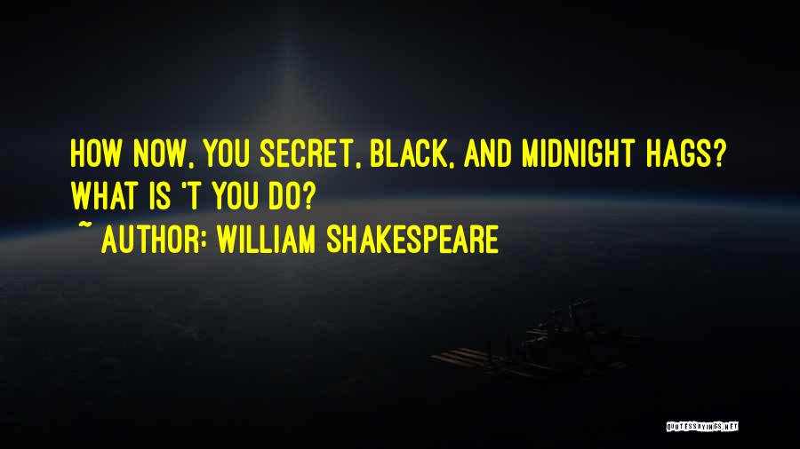 William Shakespeare Quotes: How Now, You Secret, Black, And Midnight Hags? What Is 't You Do?
