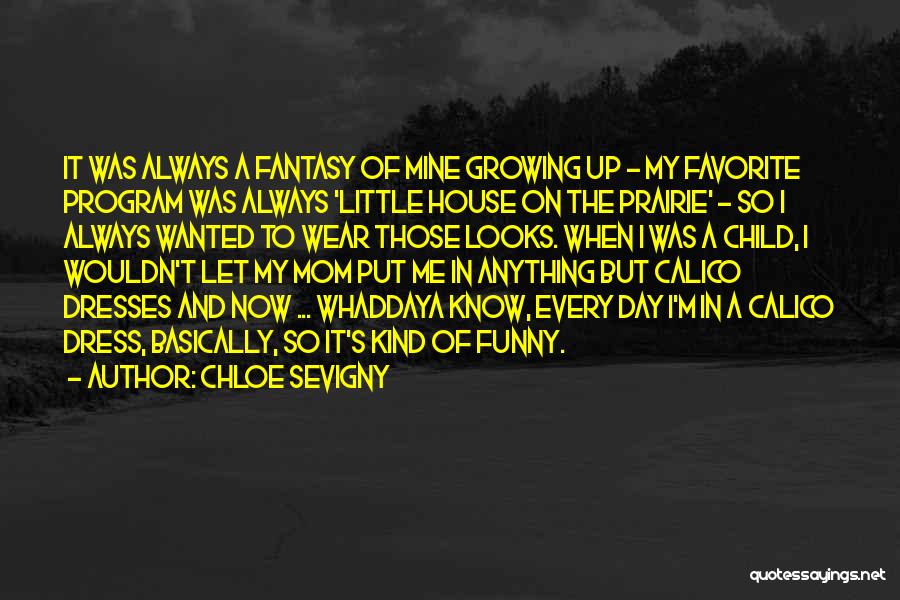 Chloe Sevigny Quotes: It Was Always A Fantasy Of Mine Growing Up - My Favorite Program Was Always 'little House On The Prairie'