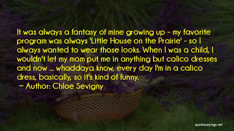 Chloe Sevigny Quotes: It Was Always A Fantasy Of Mine Growing Up - My Favorite Program Was Always 'little House On The Prairie'