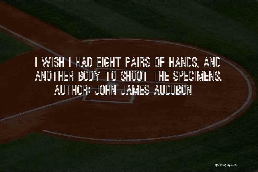 John James Audubon Quotes: I Wish I Had Eight Pairs Of Hands, And Another Body To Shoot The Specimens.