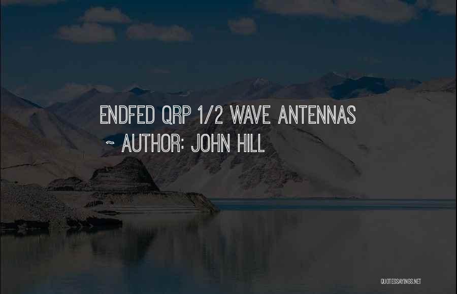 John Hill Quotes: Endfed Qrp 1/2 Wave Antennas