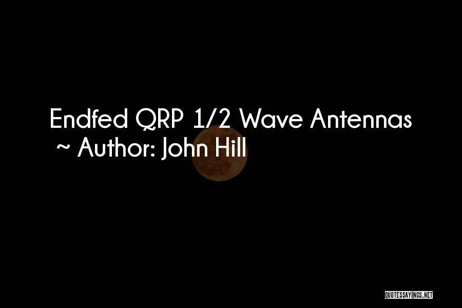 John Hill Quotes: Endfed Qrp 1/2 Wave Antennas