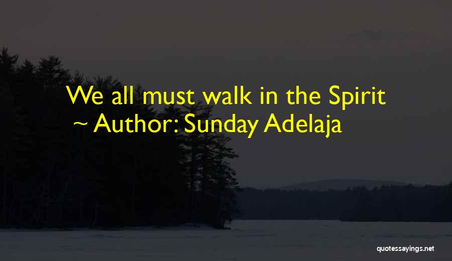 Sunday Adelaja Quotes: We All Must Walk In The Spirit