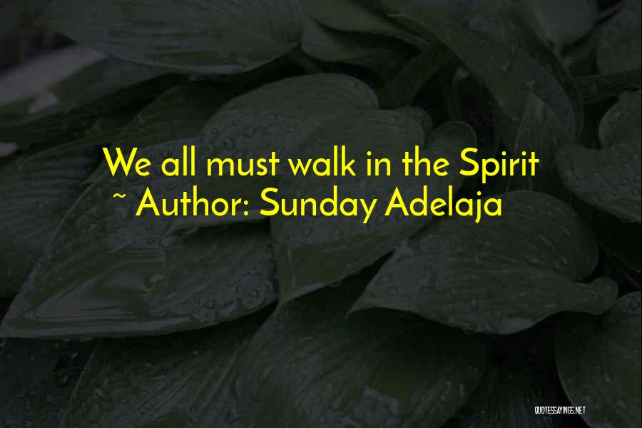 Sunday Adelaja Quotes: We All Must Walk In The Spirit