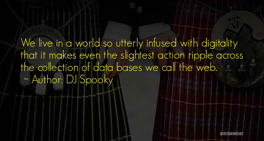DJ Spooky Quotes: We Live In A World So Utterly Infused With Digitality That It Makes Even The Slightest Action Ripple Across The