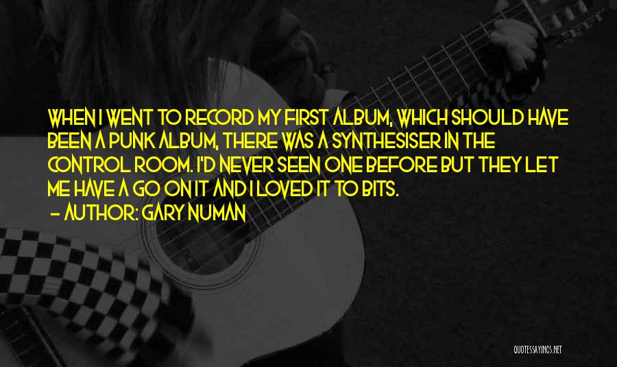 Gary Numan Quotes: When I Went To Record My First Album, Which Should Have Been A Punk Album, There Was A Synthesiser In